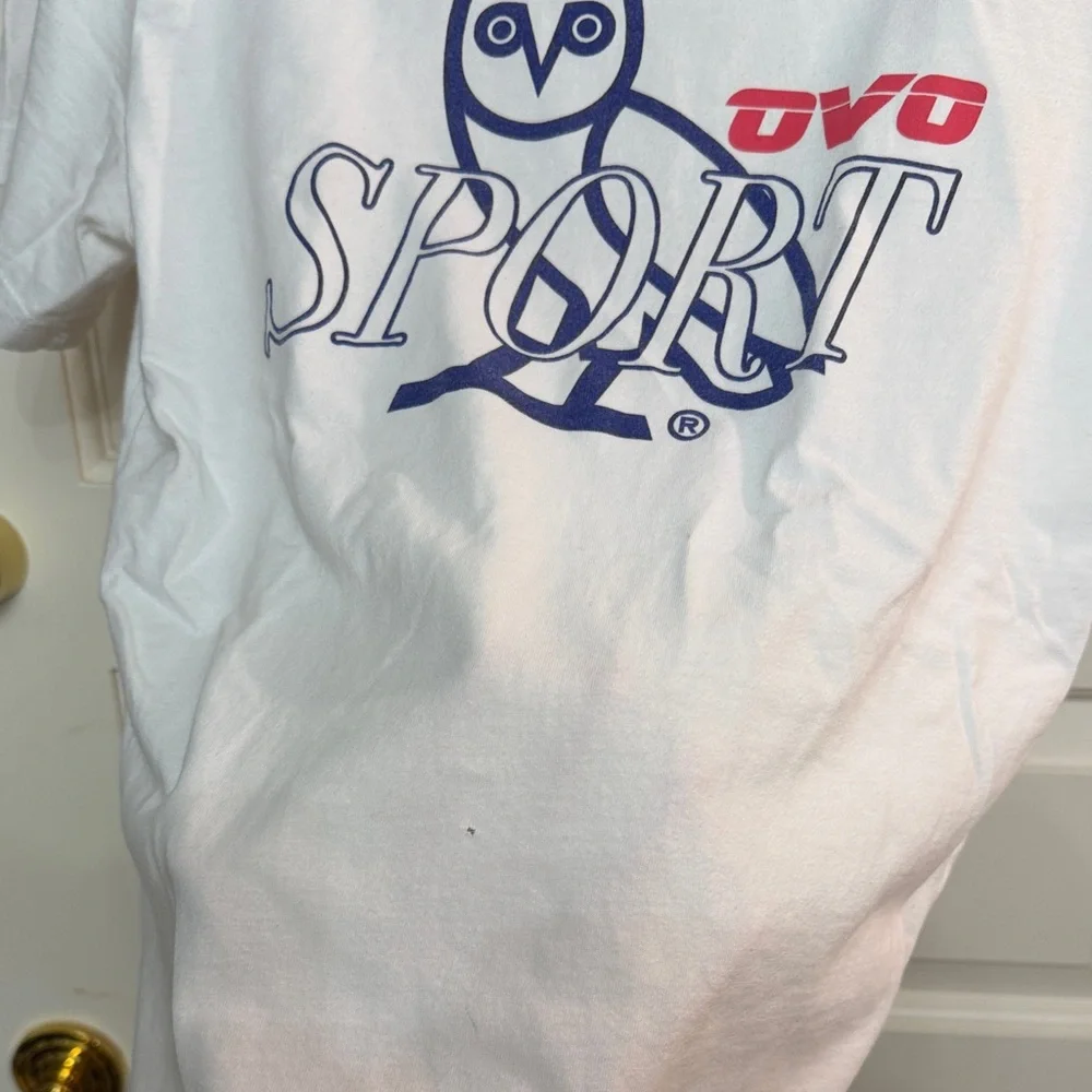 OVO White and Blue Sport Tee - Picture 5 of 5